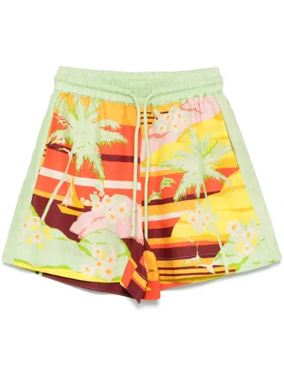 Alemais Palm Island Shorts In Multicolor