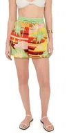 Alemais Palm Island Shorts In Multi