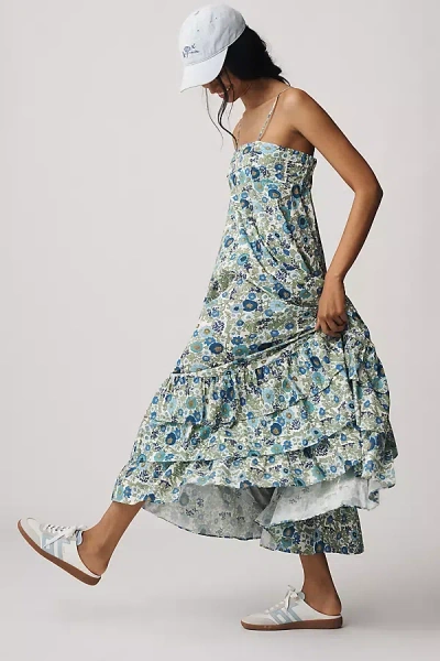 Alemais Pam Sleeveless Tiered Midi Dress In Multi