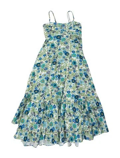 Pre-owned Alemais Pam Tiered Midi Length Dress In Multi