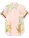 Alemais Papaya Short-sleeved Shirt In Pink