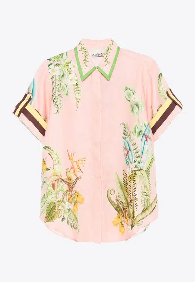 Alemais Papaya Short-sleeved Shirt In Pink