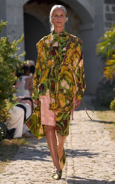 Alemais Alémais Patricio Printed Satin Shirt In Multi