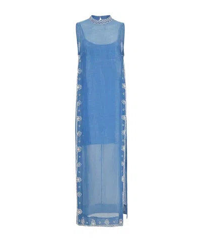 Alemais Patterned Dress In Blue