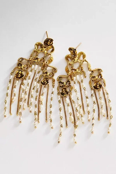 Alemais Pearl Drop Earrings In Gold
