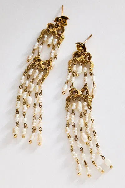 Alemais Pearl Duster Drop Earrings In Multi