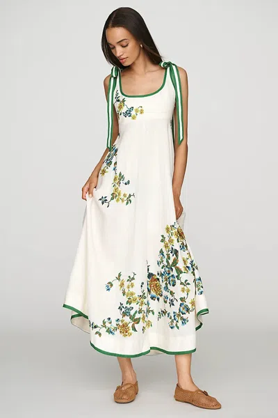 Alemais Phyllis Ballet Linen Dress In Brown