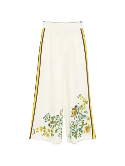 Alemais Phyllis Floral-print Trousers In Neutral