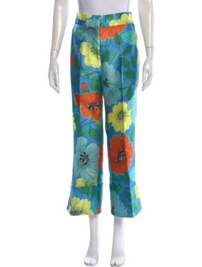 Pre-owned Alemais Piato Wide Leg Pants In Multi