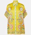 Alemais Pinball Silk Shirt Multi In Yellow