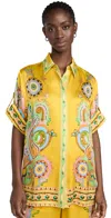 Alemais Pinball Silk Shirt Multi In Multi