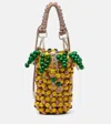 Alemais Beaded Pineapple Bucket Bag In Multi