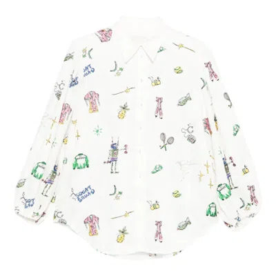 Alemais Play Embroidered Shirt In Green
