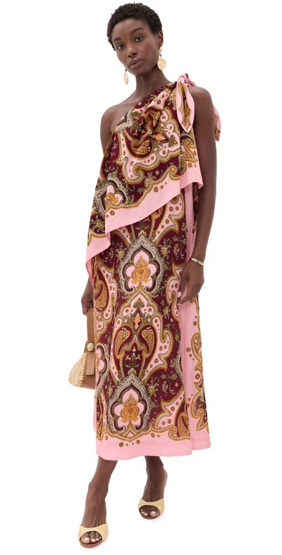 Alemais Porter Maxi Dress Burgundy In Pink