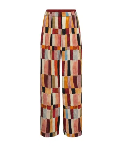 Alemais X Lrnce Marjorelle Printed Palazzo Pants In Multi