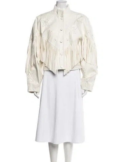 Pre-owned Alemais Printed Jacket In Neutrals