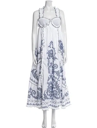 Pre-owned Alemais Printed Long Dress In Multi