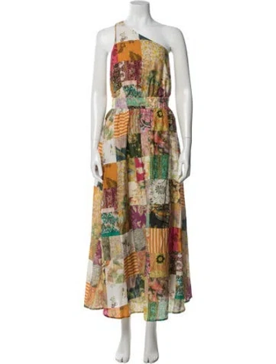 Pre-owned Alemais Printed Long Dress In Multi