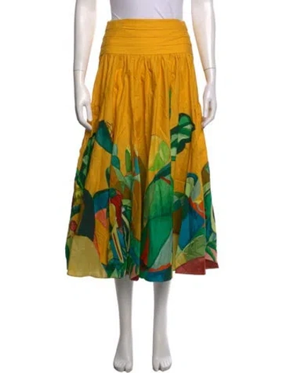 Pre-owned Alemais Printed Midi Length Skirt In Multicolor