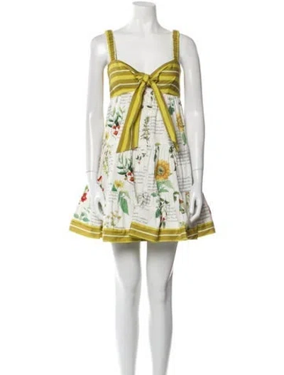 Pre-owned Alemais Printed Mini Dress In Multi