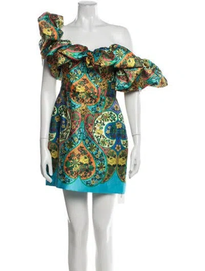 Pre-owned Alemais Printed Mini Dress In Multi