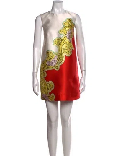 Pre-owned Alemais Printed Mini Dress In Orange