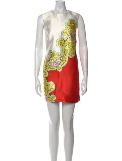 Pre-owned Alemais Printed Mini Dress In Pink