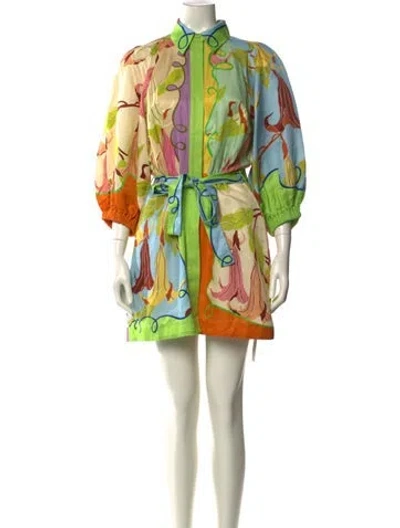 Pre-owned Alemais Printed Mini Dress W/ Tags In Multi