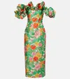 Alemais Printed Off-shoulder Maxi Dress In Multicoloured