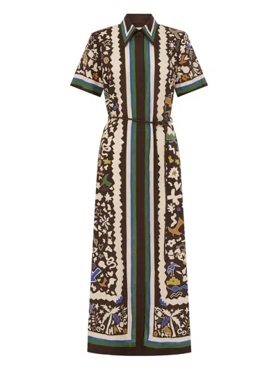 ALEMAIS PRINTED SHIRT DRESS