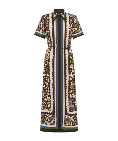 Alemais Printed Shirt Dress In Multi