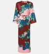 Alemais Printed Silk Satin Maxi Dress In Multicoloured