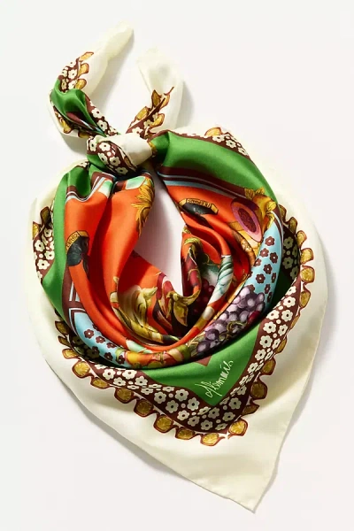 Alemais Printed Silk Scarf In Multi