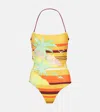 Alemais Printed Swimsuit In Multicoloured