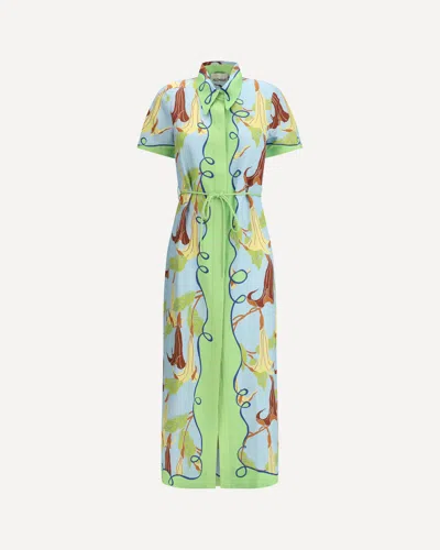 Alemais Rafaela Chemisier Dress In Multicolour