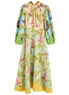 Alemais Rafaela Printed Jacquard Midi Dress In Multicoloured
