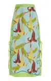 Shop Alemais Rafaela Tie-detailed Skirt In Multi