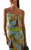 Alemais Rafaela Tie Side Top In Multi In Multi