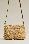 Alemais Raffia Macramé Clutch In Nude