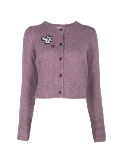 Alemais Reggie Cardigan In Purple