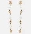 Alemais Reverie Drop Earrings With Pearls In Gold
