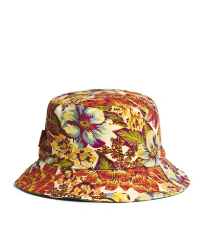 Alemais Reversible Printed Charlie Bucket Hat In Green