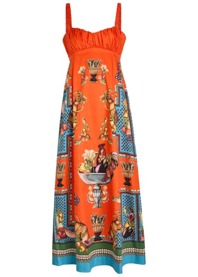 ALEMAIS ALEMAIS ROCCO PRINTED MIDI DRESS