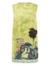 Alemais Rochester Floral-print Shift Mini Dress In Green