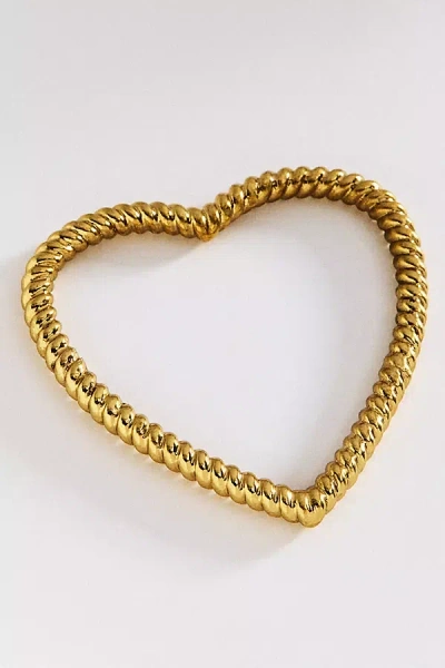Alemais Rope Heart Bracelet In Gold