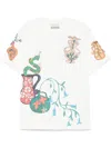 Alemais Rose T-shirt In Neutrals