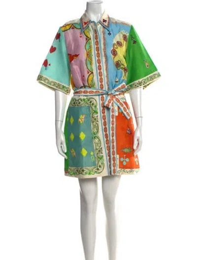 Pre-owned Alemais Rummy Mini Mini Dress In Multicolor