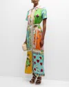 Alemais Rummy Satin Shirtdress In Multi