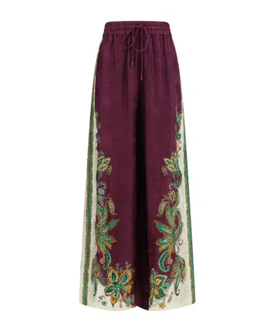 Alemais Ruthie Paisley-print Trousers In Animal Print