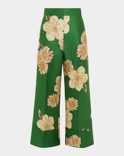 Alemais Sage Cuffed Wide-leg Pants